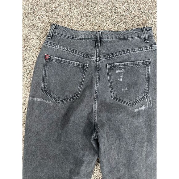 BDG Urban Outfitters Mom Jeans High Rise Distressed Ripped Gray Women’s Size 28 - Picture 13 of 14